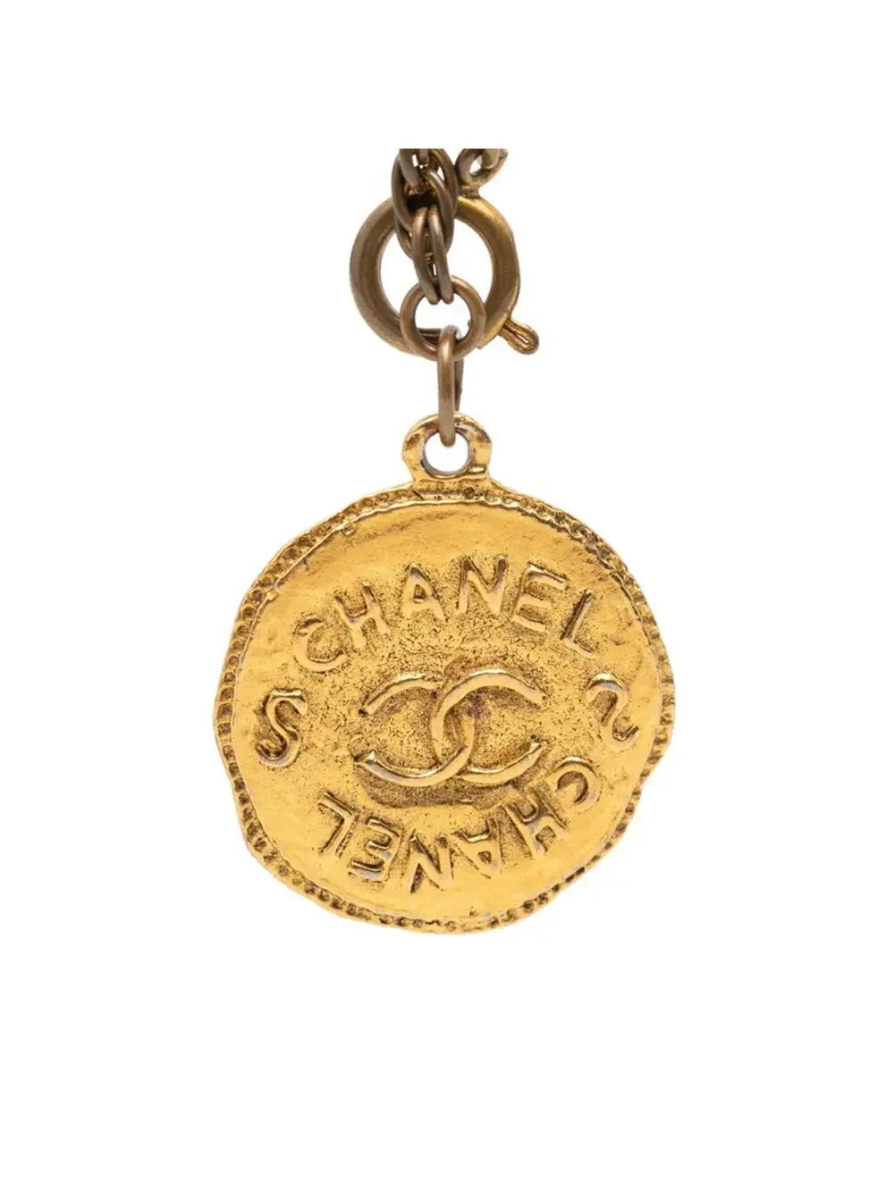 Chanel Cc Logo Chain Pendant Necklace #276046C57B